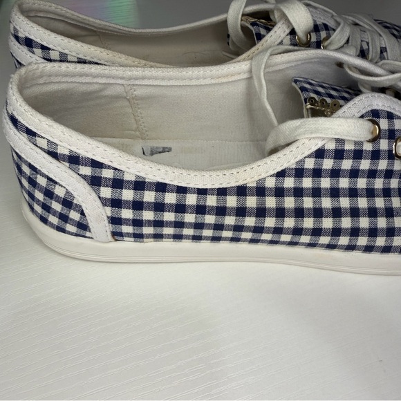 Jack Rogers Blue Ava Gingham Lace Up Sneakers Women’s Size 10 - Picture 5 of 5
